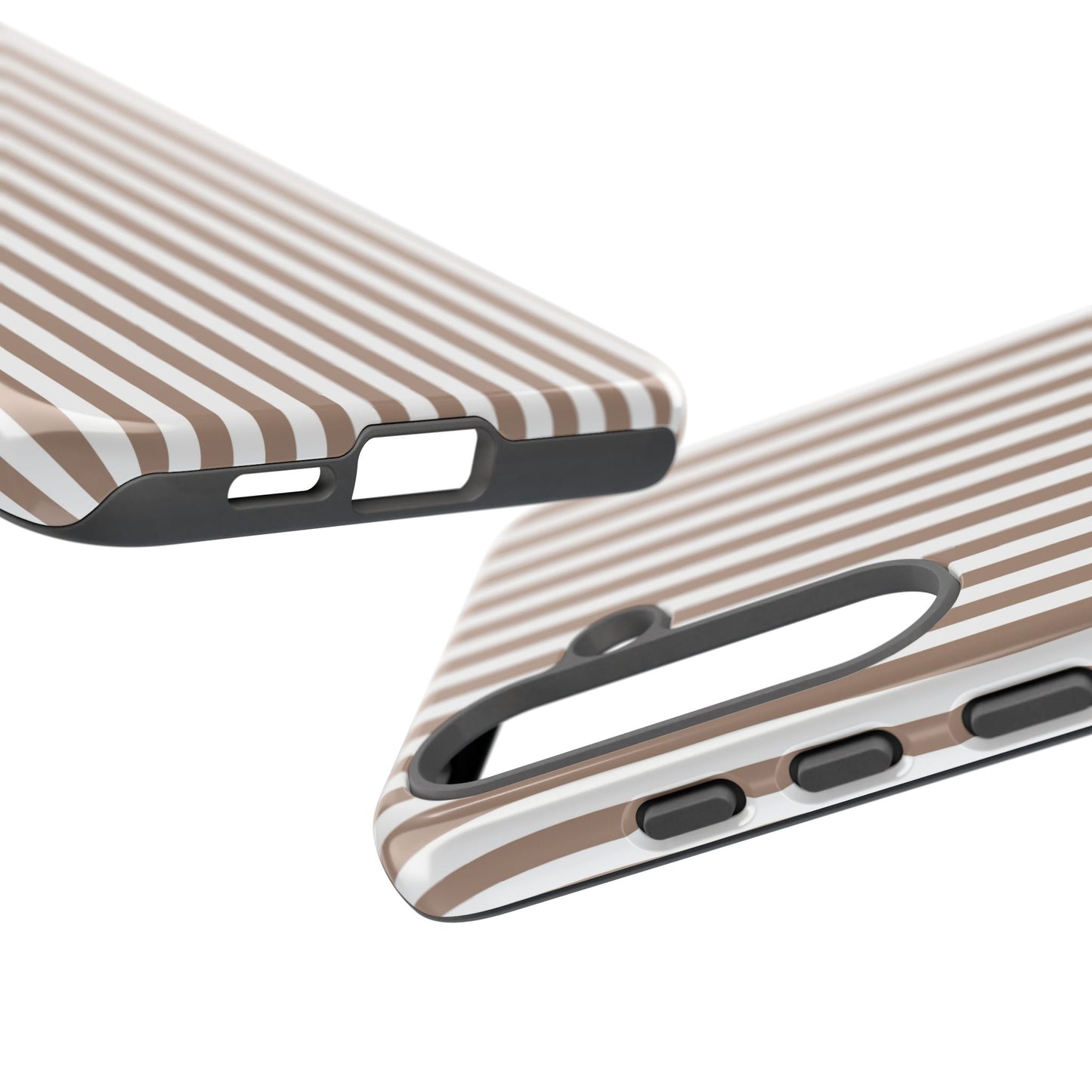 Beige & White Stripe Samsung Case