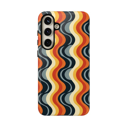 Retro Wavy Stripe Samsung Phone Case