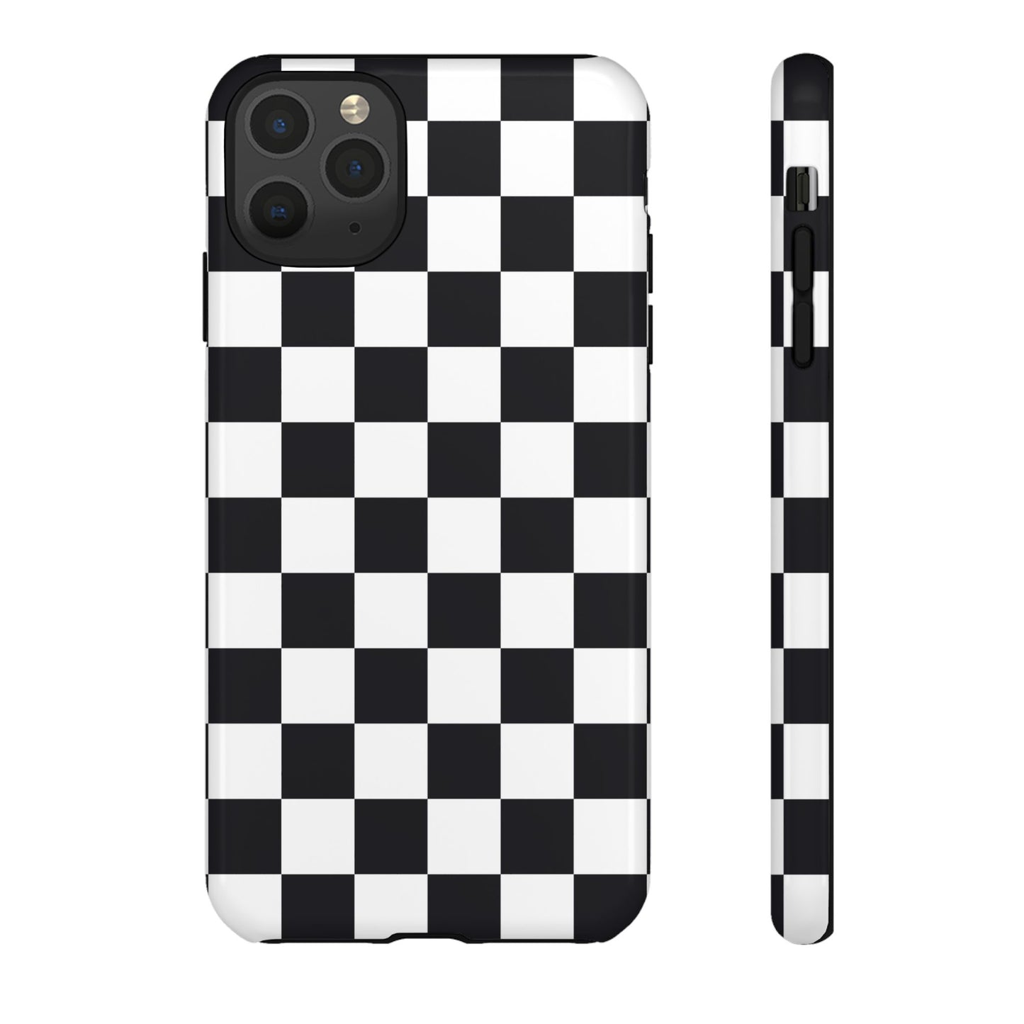 Black & White Checkerboard iPhone Case