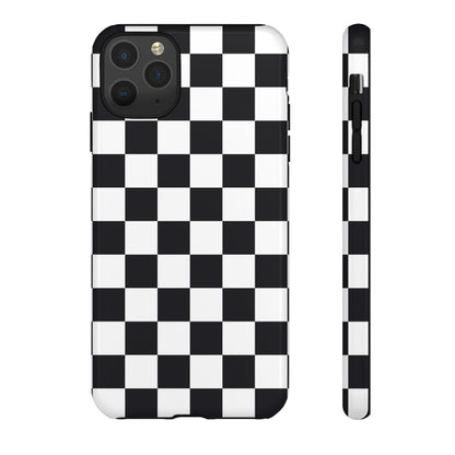 Black & White Checkerboard iPhone Case