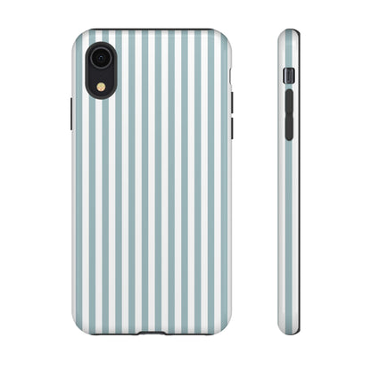 Blue & White Stripe iPhone Case