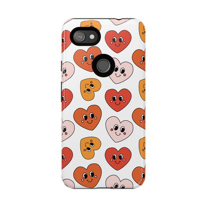 Smiley Heart Faces Google Pixel Case