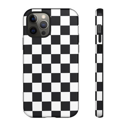 Black & White Checkerboard iPhone Case