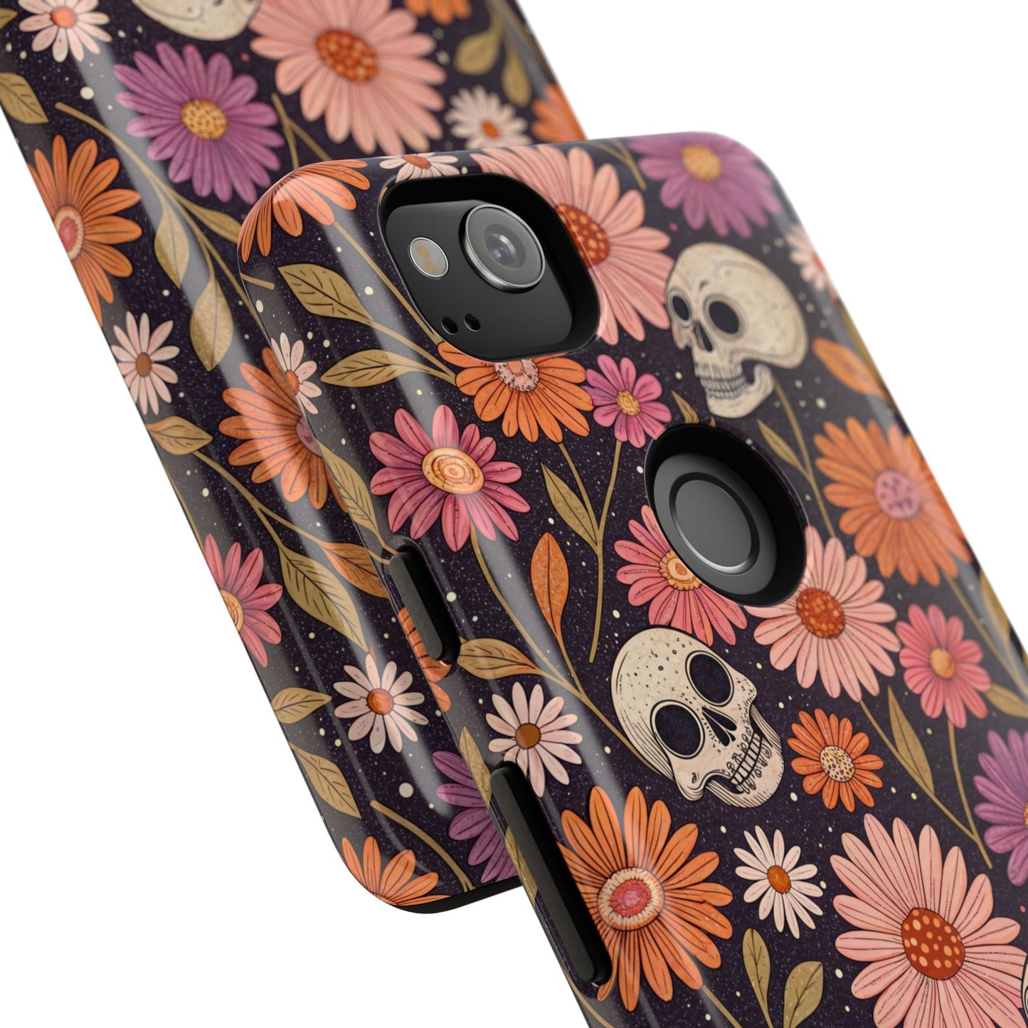 Skulls & Fall Florals Google Pixel Case