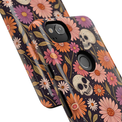 Skulls & Fall Florals Google Pixel Case