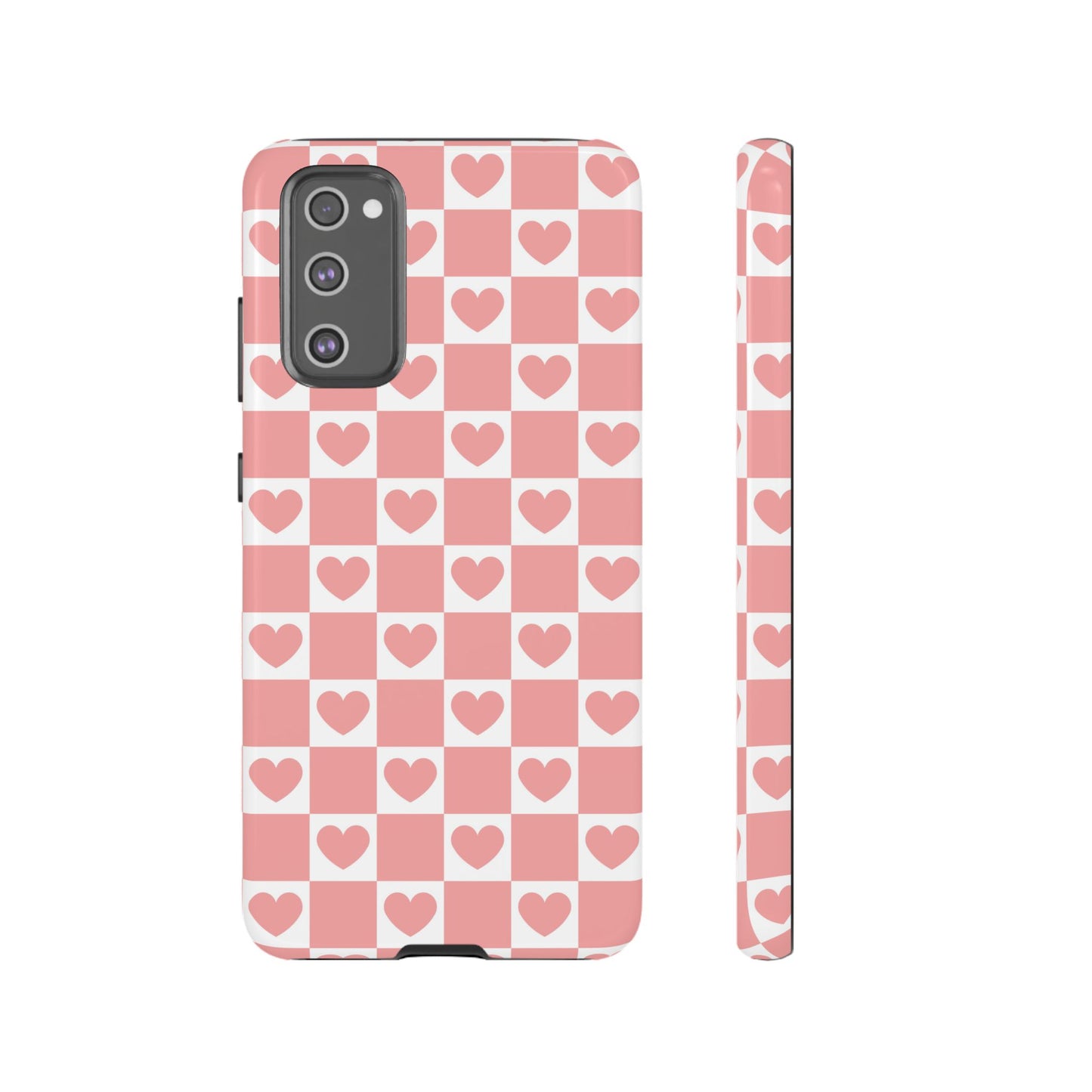 Pink Heart Checkerboard Samsung Case