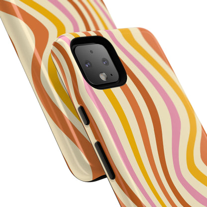 Retro Sunset Wave Google Pixel Case