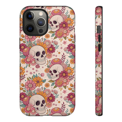 Floral Skull iPhone Case