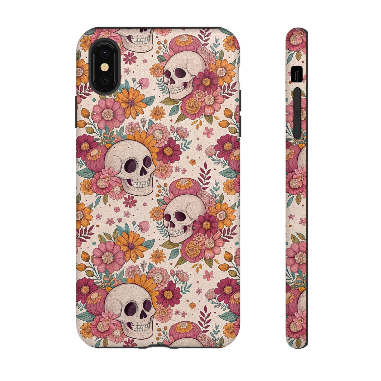 Floral Skull iPhone Case