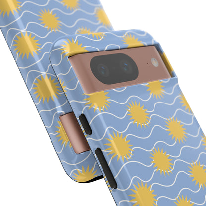 Sunny Waves Blue Google Pixel Case