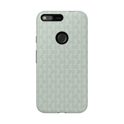 Minimal Leaf Print Google Pixel Case