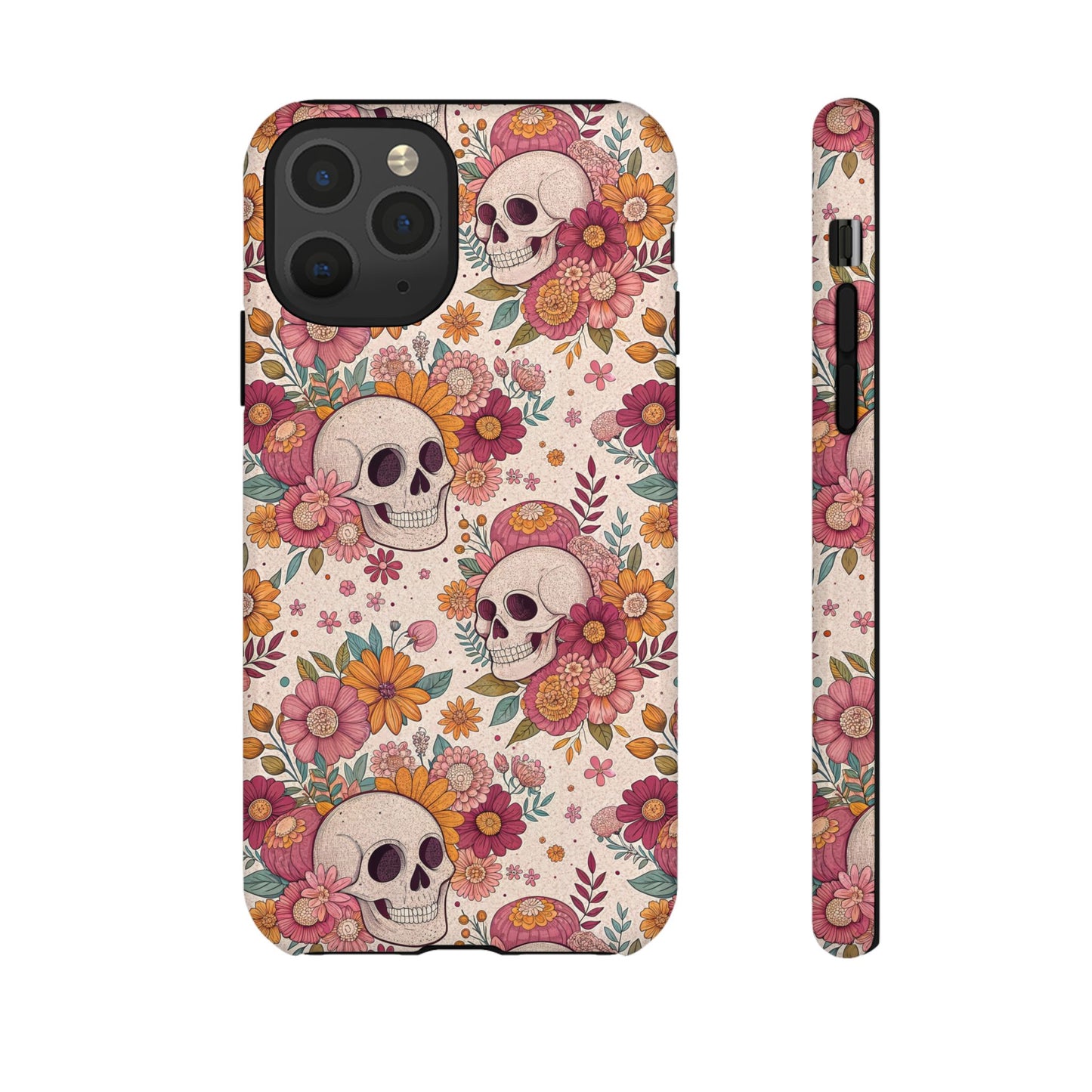 Floral Skull iPhone Case