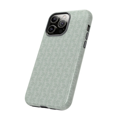 Minimal Leaf Print iPhone Case