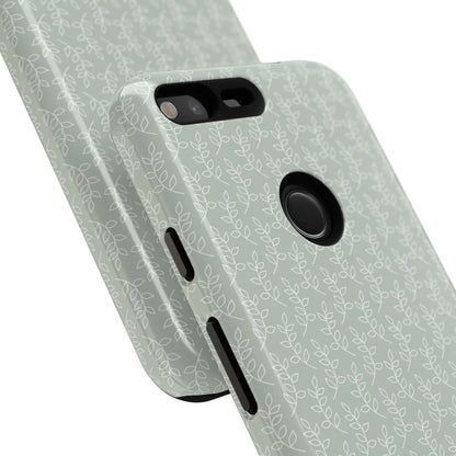 Minimal Leaf Print Google Pixel Case