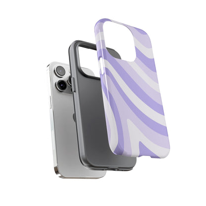 Lavender Wave Abstract iPhone Case