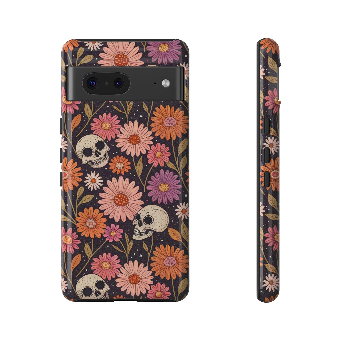 Skulls & Fall Florals Google Pixel Case