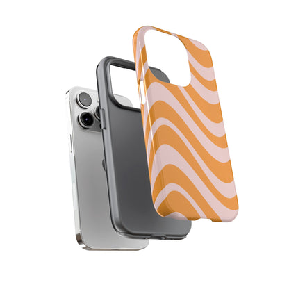 Retro Wavy Stripe iPhone Case