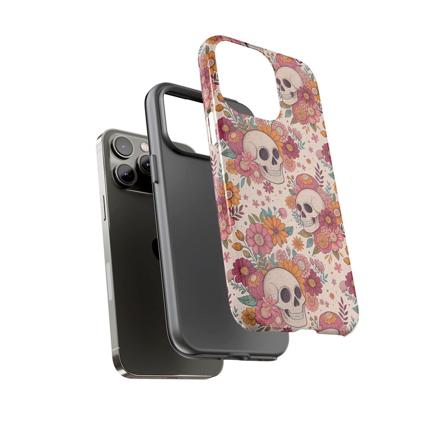 Floral Skull iPhone Case