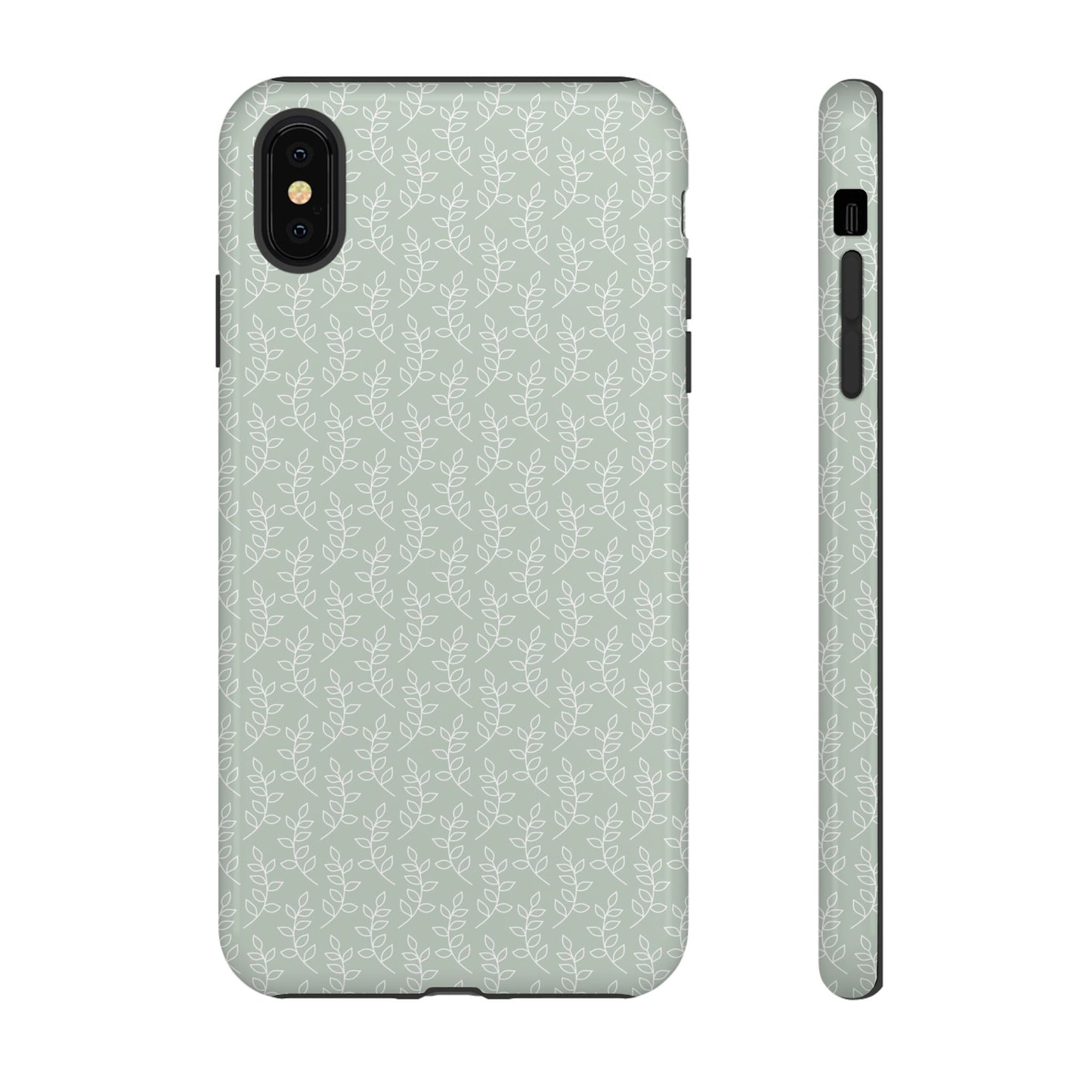 Minimal Leaf Print iPhone Case