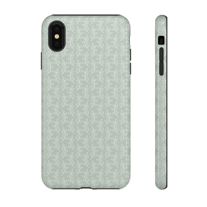Minimal Leaf Print iPhone Case