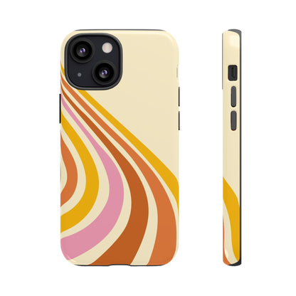Retro Wave Swirl iPhone Case
