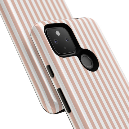 Blush & White Stripe Google Pixel Case