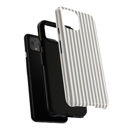 Gray & White Stripe Google Pixel Case