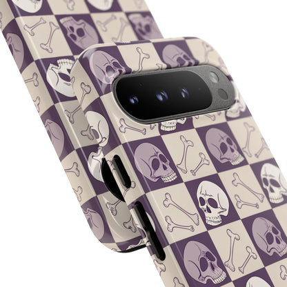 Skull & Bones Checkered Google Pixel Case