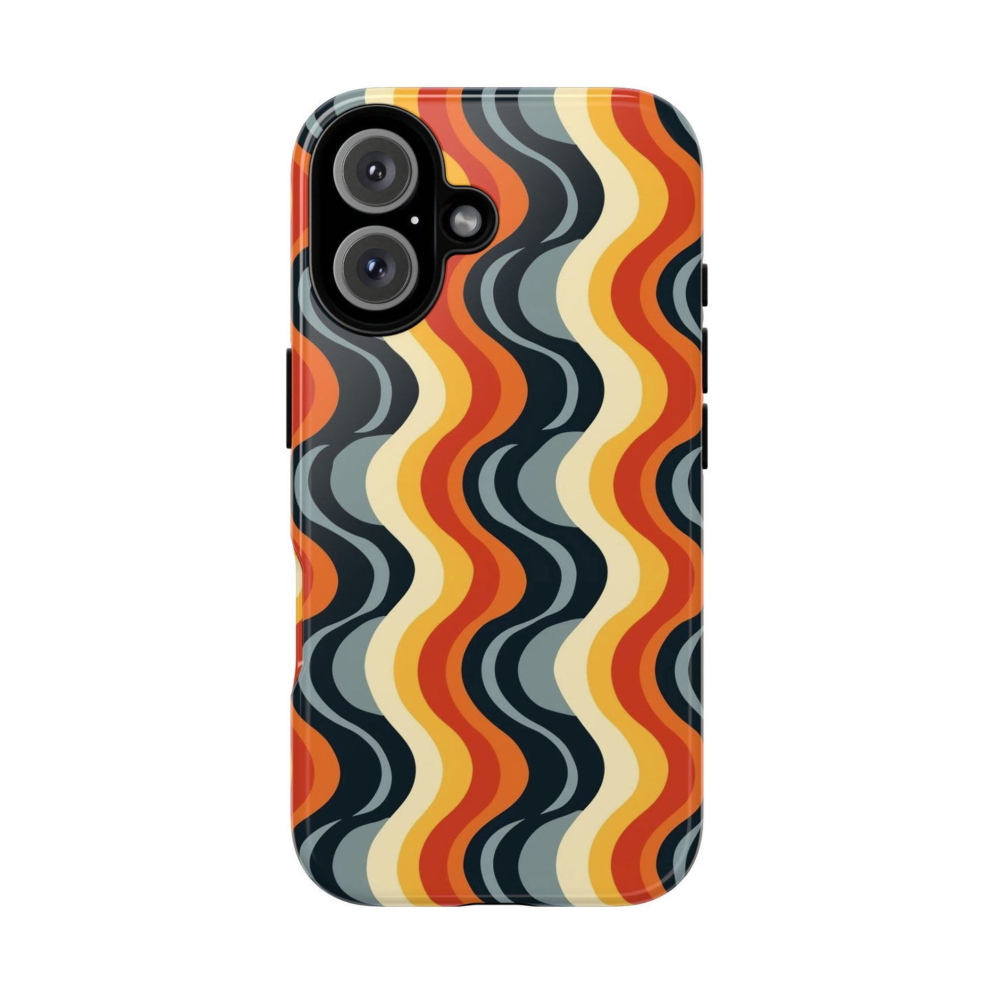 Retro Wavy Stripe iPhone Case