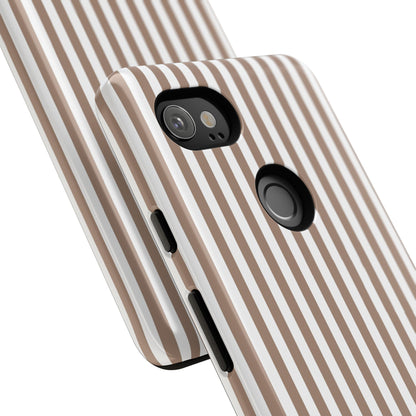 Beige & White Stripe Google Pixel Case