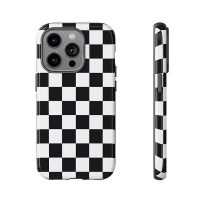 Black & White Checkerboard iPhone Case
