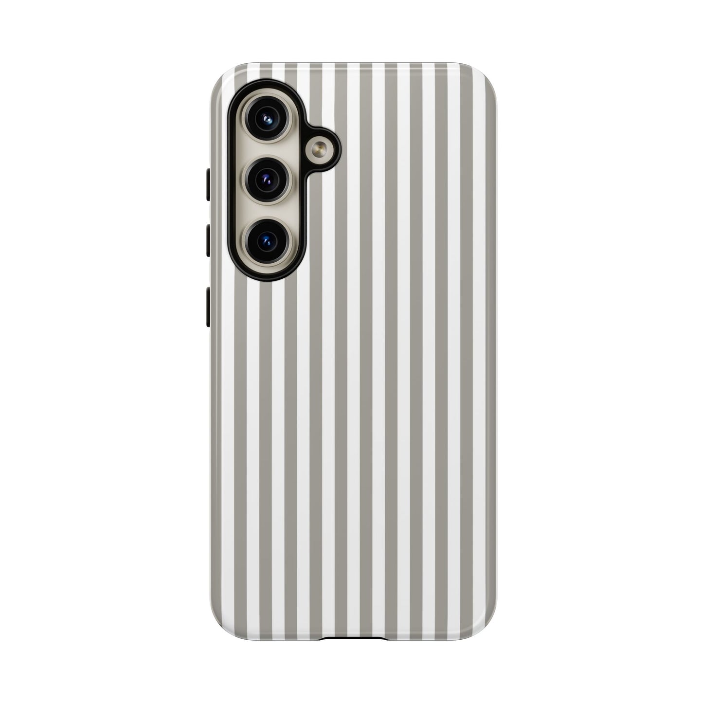 Gray & White Stripe Samsung Case