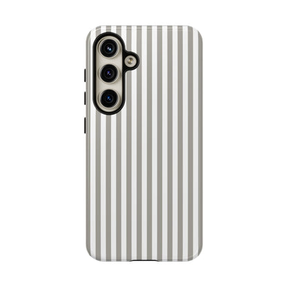 Gray & White Stripe Samsung Case