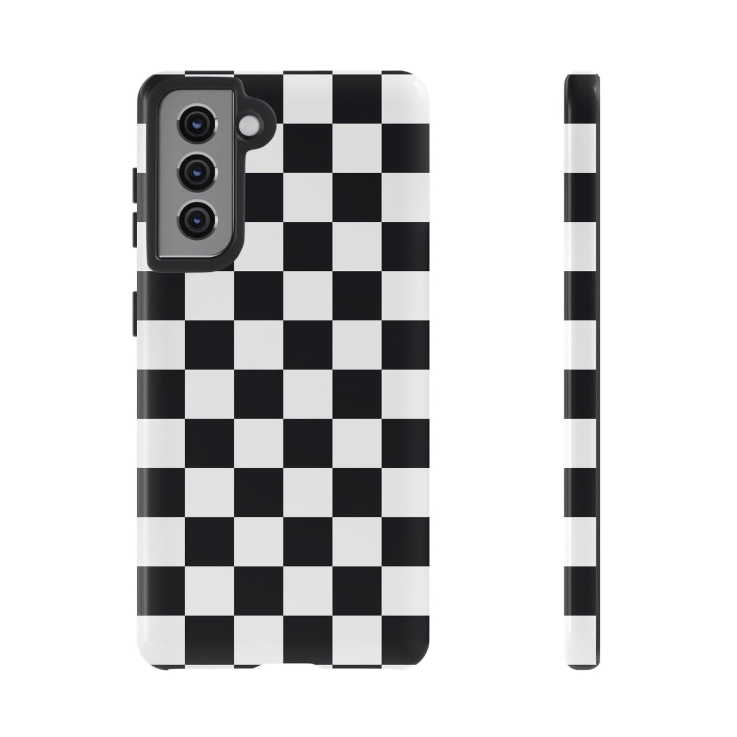 Black & White Checkerboard Samsung Case