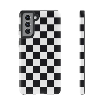Black & White Checkerboard Samsung Case