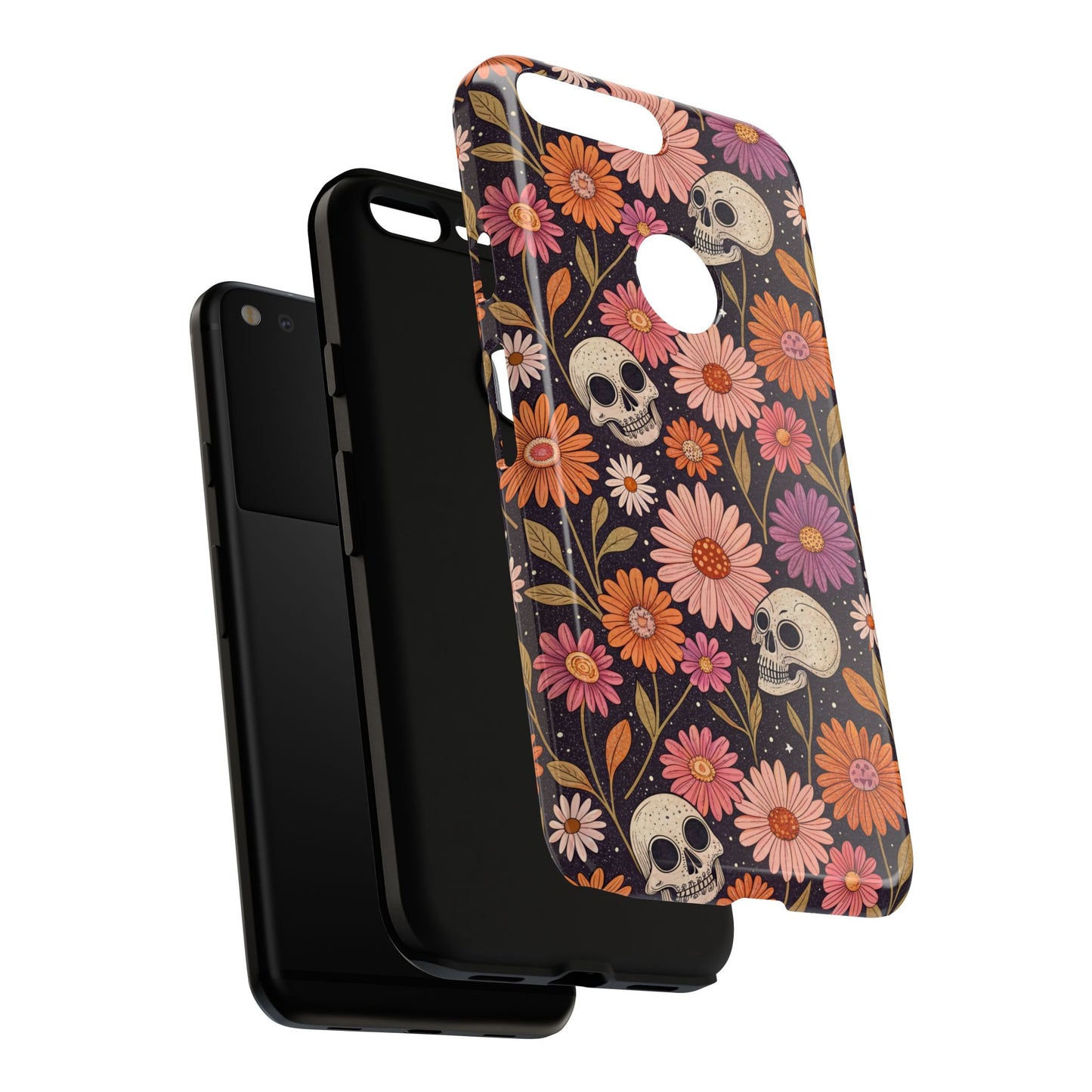 Skulls & Fall Florals Google Pixel Case