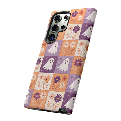Ghost Floral Checkerboard Samsung Case