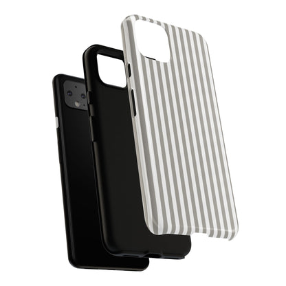 Gray & White Stripe Google Pixel Case