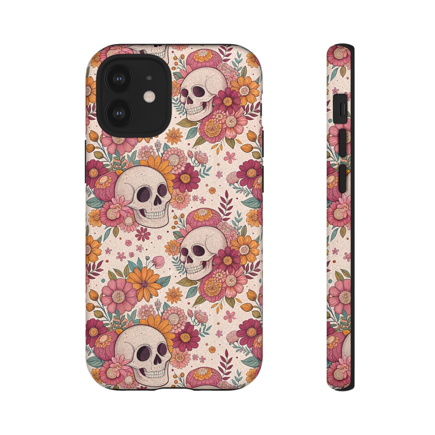 Floral Skull iPhone Case