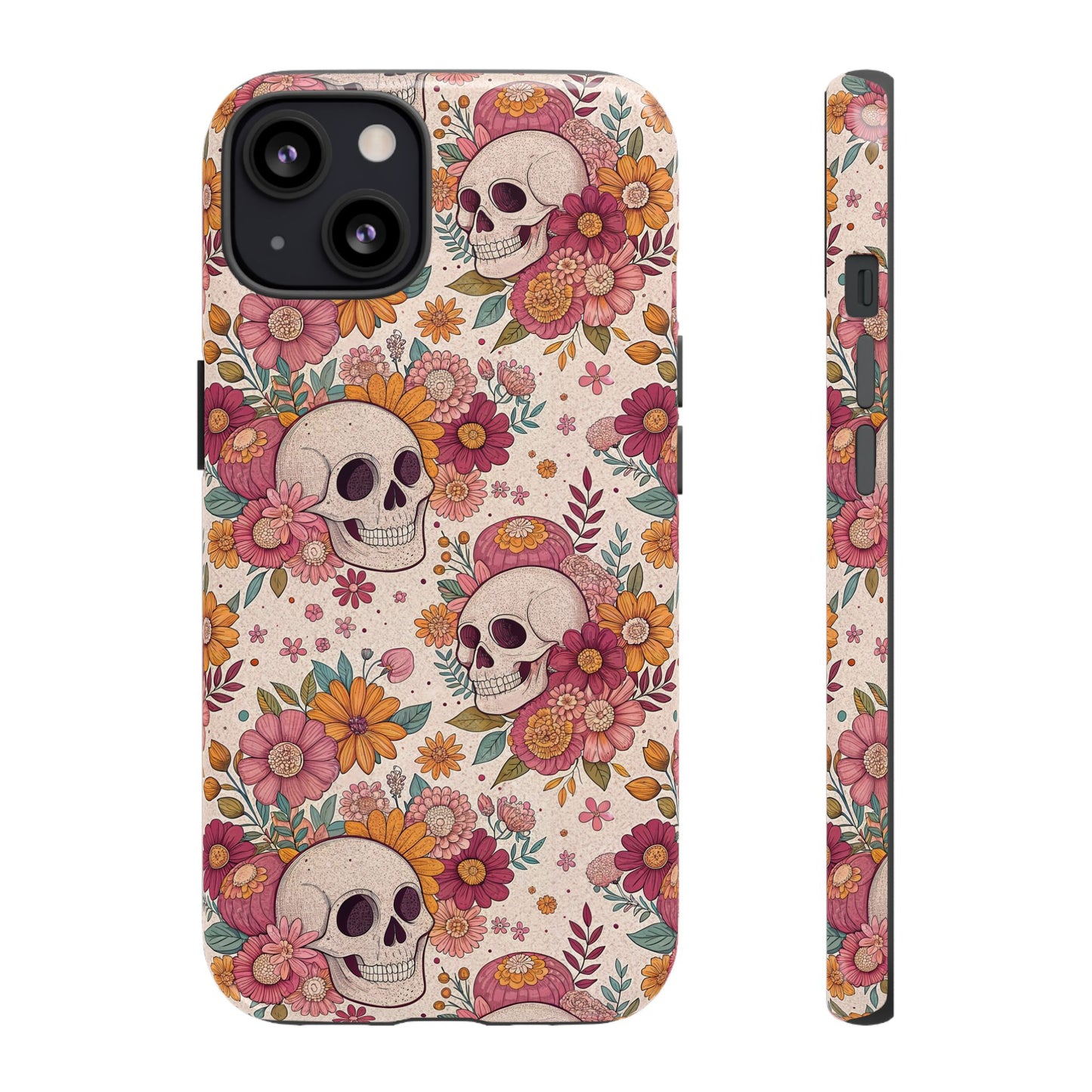 Floral Skull iPhone Case