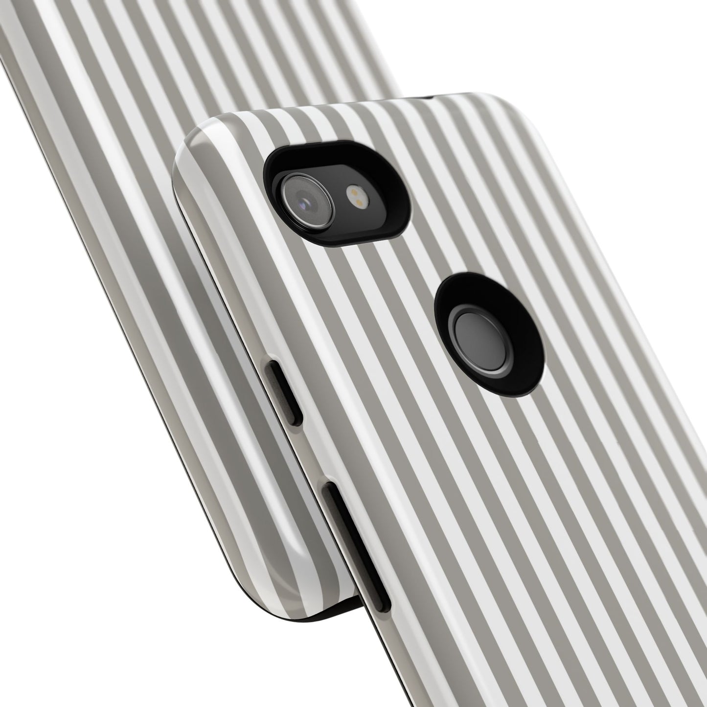 Gray & White Stripe Google Pixel Case