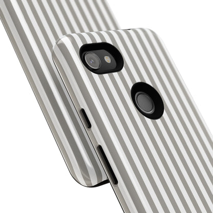 Gray & White Stripe Google Pixel Case