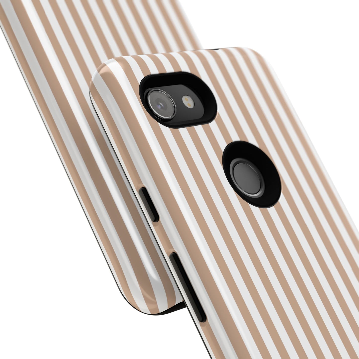 Tan & White Stripe Google Pixel Case