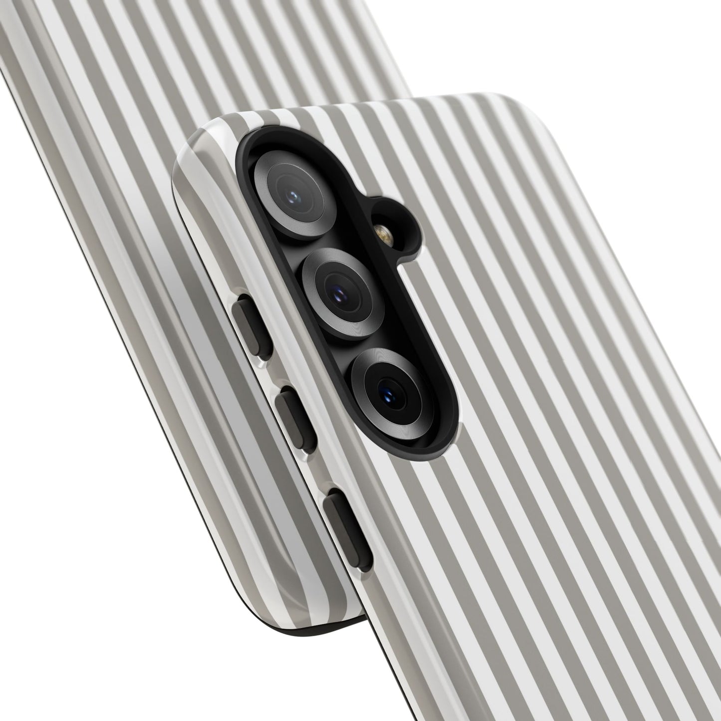 Gray & White Stripe Samsung Case