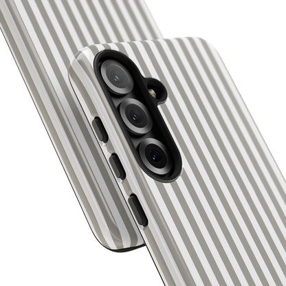 Gray & White Stripe Samsung Case