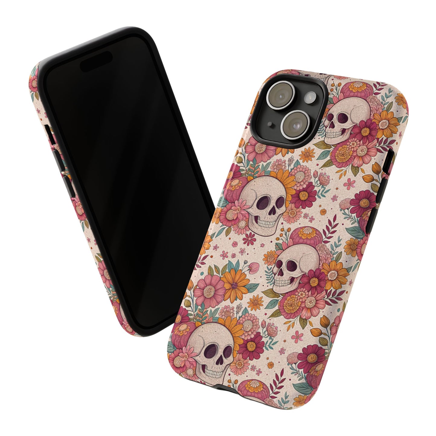Floral Skull iPhone Case
