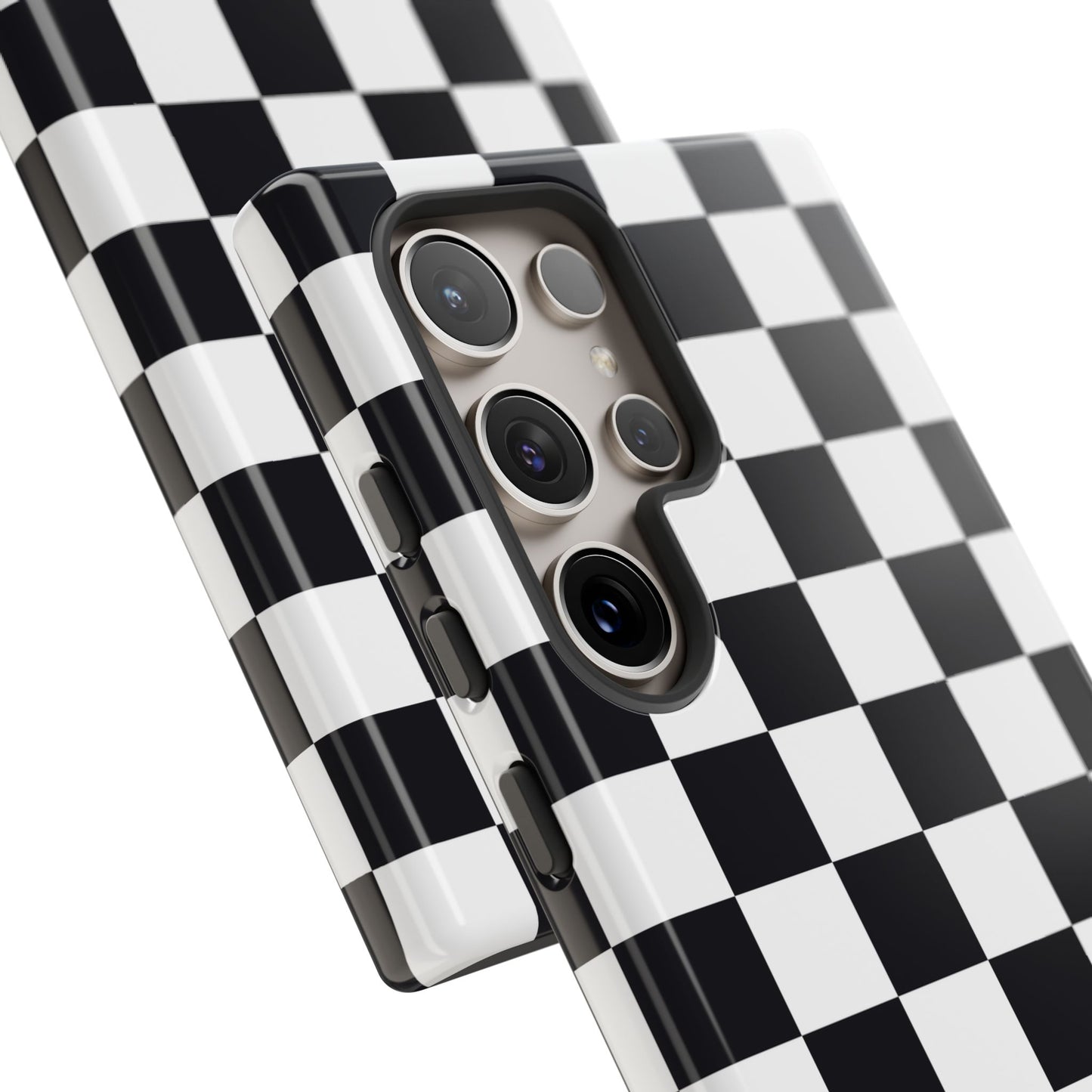 Black & White Checkerboard Samsung Case