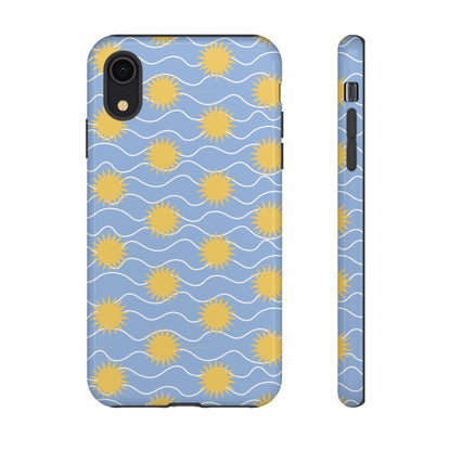Sunny Waves Blue iPhone Case