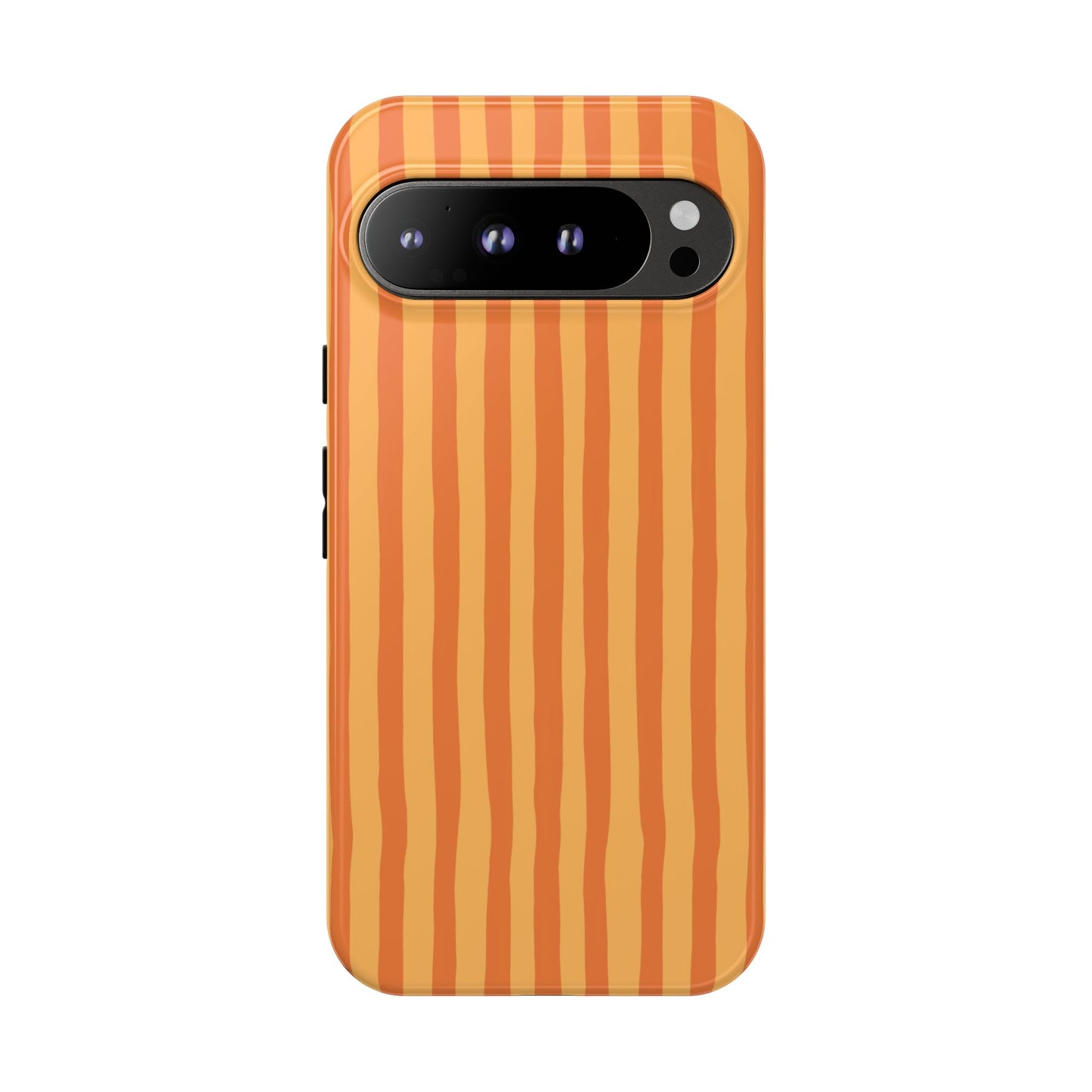 Orange Wavy Stripe Google Pixel Case