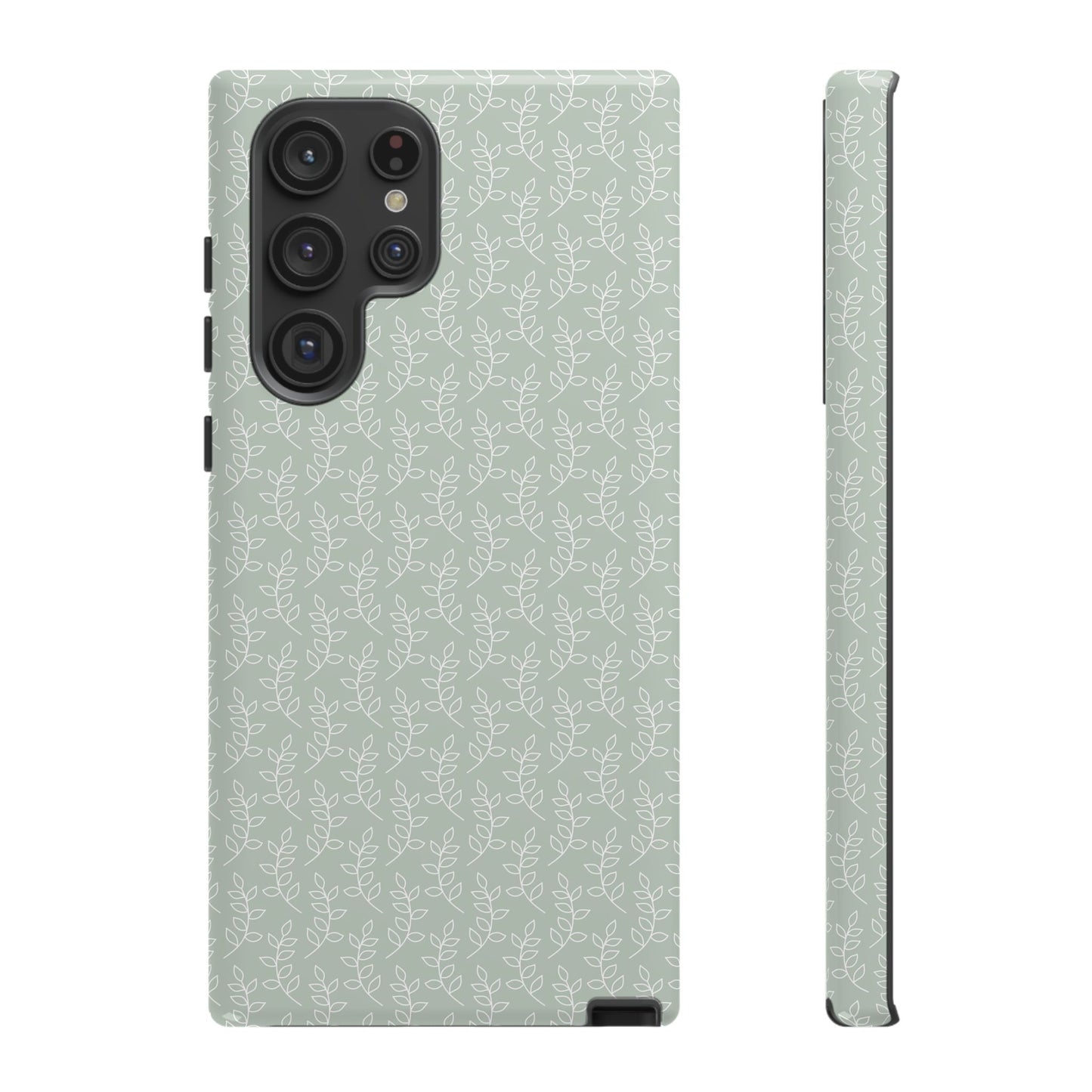 Minimal Leaf Print Samsung Case